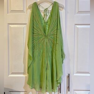 BCBGMaxAzria Lime Beaded Blouse